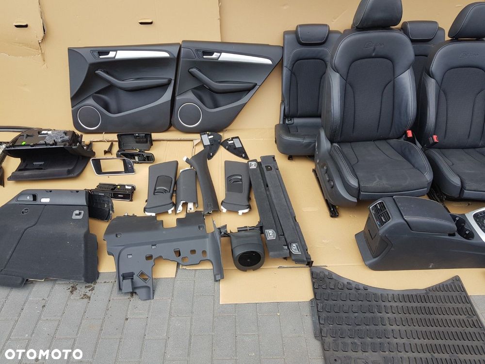 KOMPLETNE WNĘTRZE TAPICERKA PODSUFITKA FOTELE TUNEL AUDI Q5 S-LINE LIFT 8R 12-16 - 5
