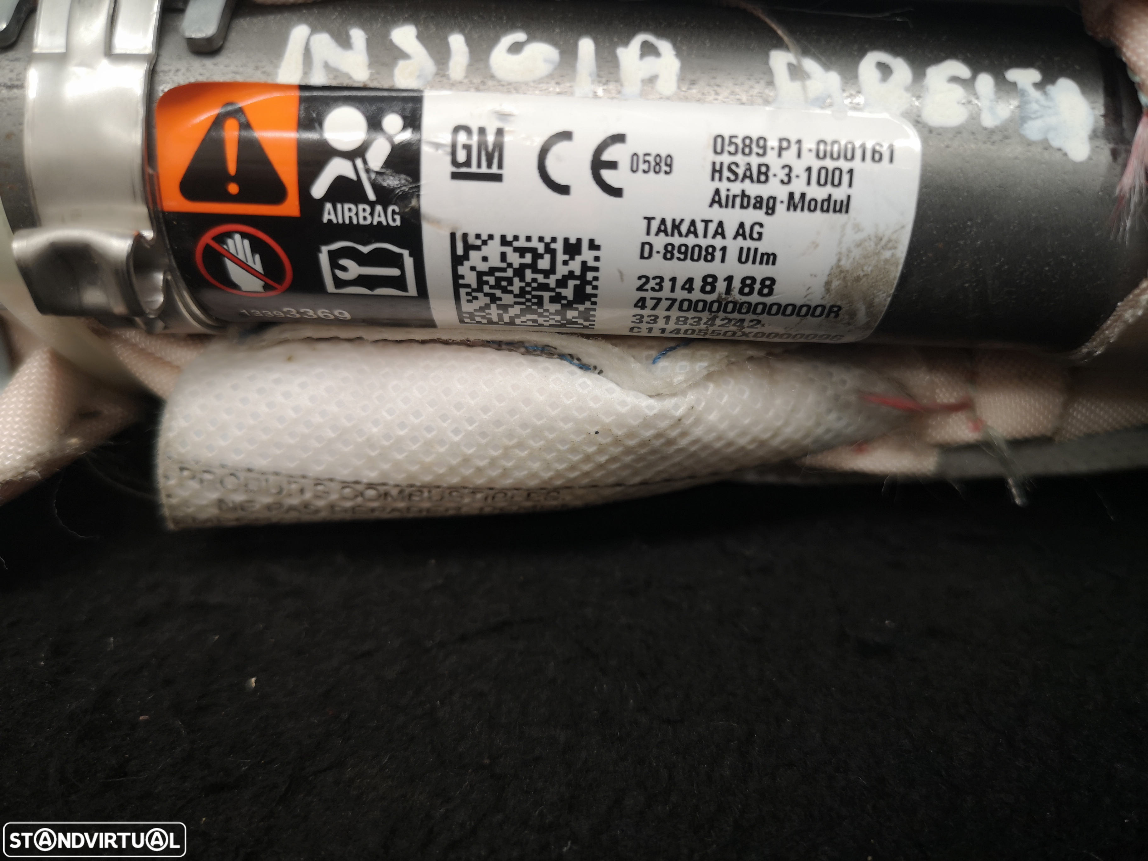 Airbag cortina originais direita Opel insignia 2014-2017 - 4