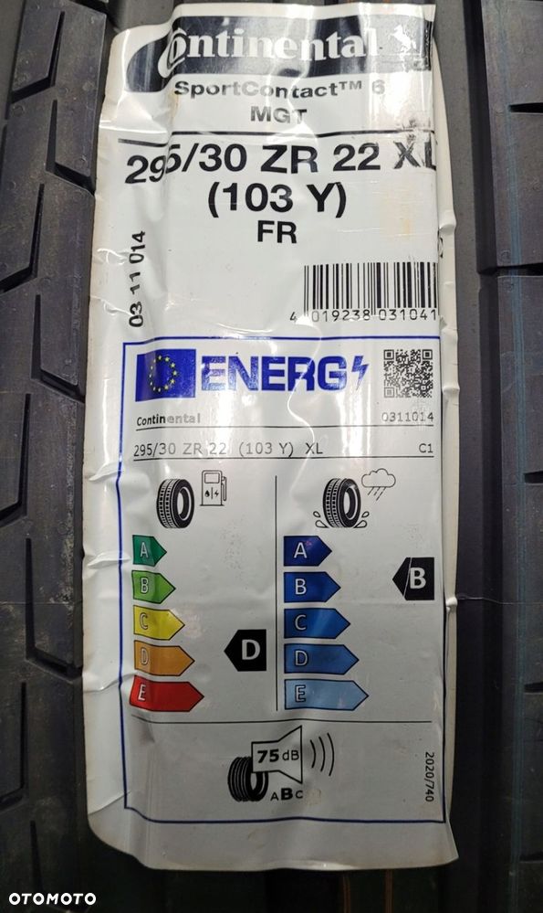 2x Continental SportContact 6 295/30R22 103Y XL L840A - 4