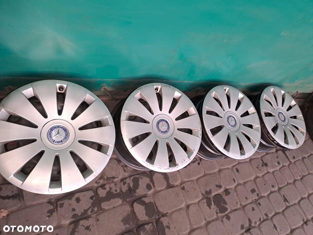 MERCEDES - FELGI STALOWE 16" + KOŁPAKI