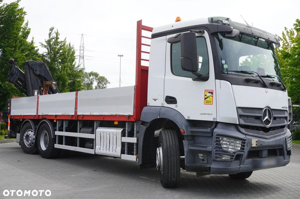 Mercedes-Benz Antos 2540 6x2-4 / HDS HIAB X-HIDUO 188 ES-4 / Rotator / pilot / Platforma 17 EPAL / 3. oś skrętna_256031 - 11
