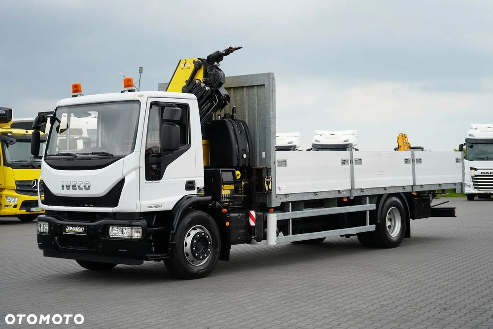 Iveco EUROCARGO / 180-250 / SKRZYNIOWY + HDS / HYVA HC - 153 / ROTATOR / PILOT - 2