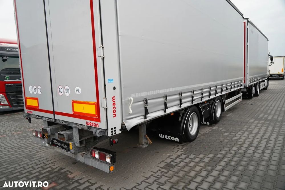 DAF XF 480 / COMBINAȚIE TANDEM / SSC / PUNTE RIDICATĂ / REMORCA WECON / SAF / - 13