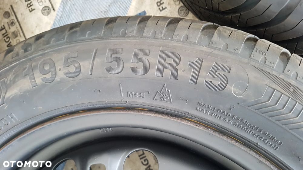 KOŁA CAŁOROCZNE SEAT IBIZA WV POLO SKODA FABIA  5X100  195/55R15 6JX15 ET38 - 7