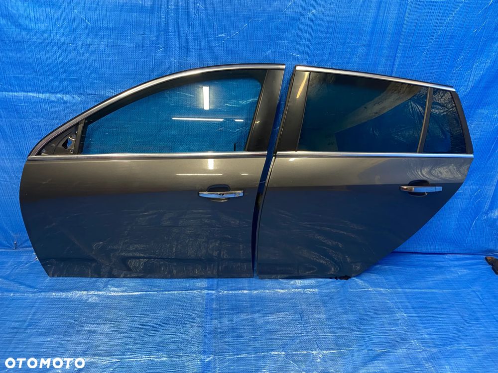OPEL INSIGNIA A DRZWI LEWE LEWY PRZÓD PRZEDNIE TYŁ TYLNE SZARE Z177 KOMPLETNE - 1