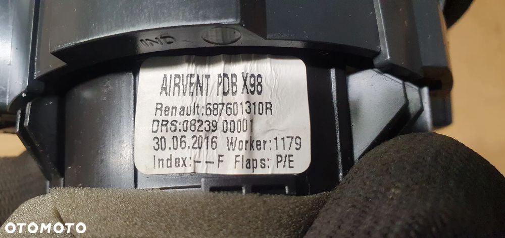 Kratka nawiewu powietrza prawa lewa Opel Vivaro B Trafic III 687601310 - 5