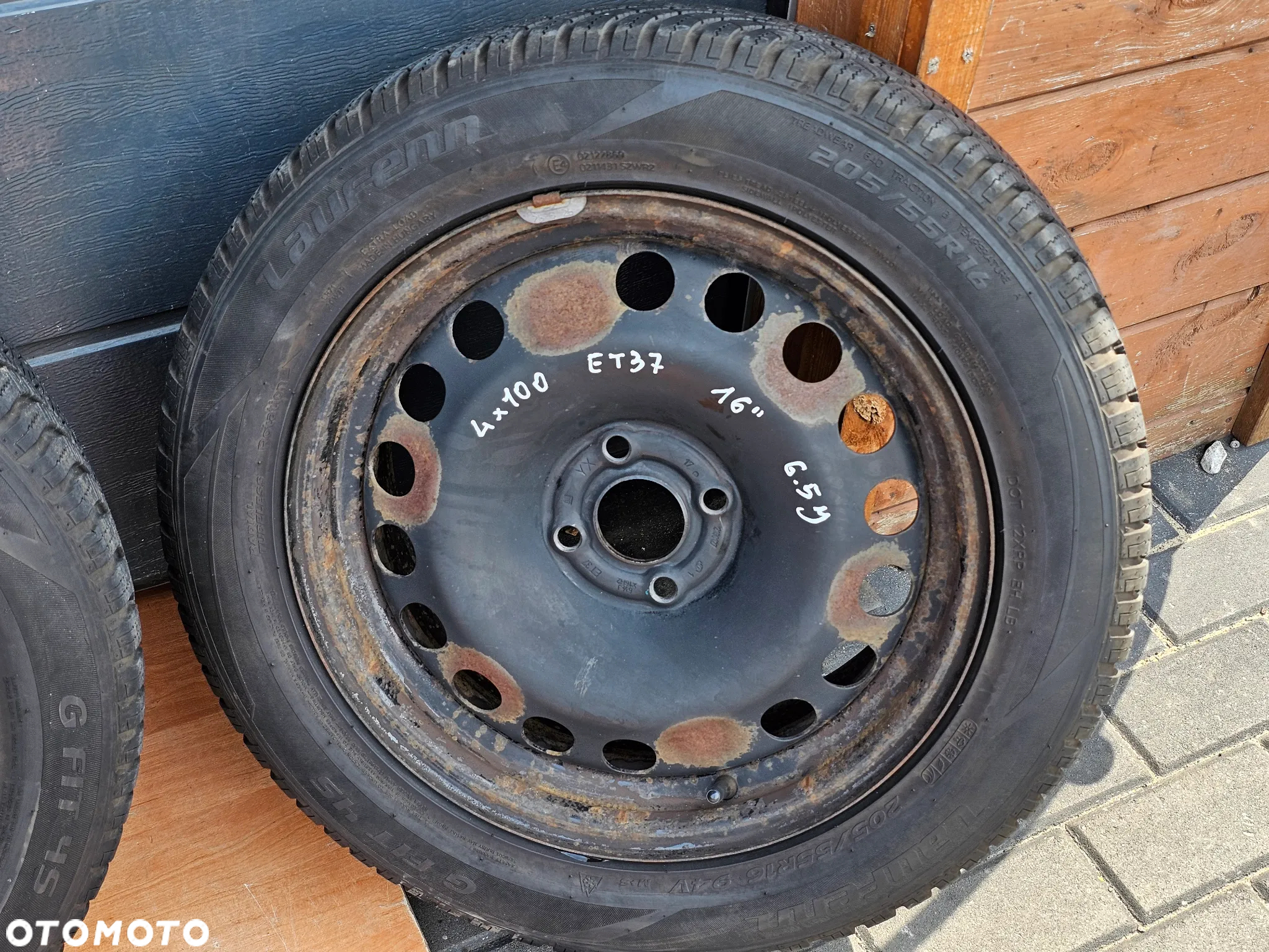 KOŁA FELGI STALOWE OPONY 2023r WIELOSEZONOWE OPEL CORSA D ASTRA H H MERIVA A 205/55/16 R 16 ET37 - 4
