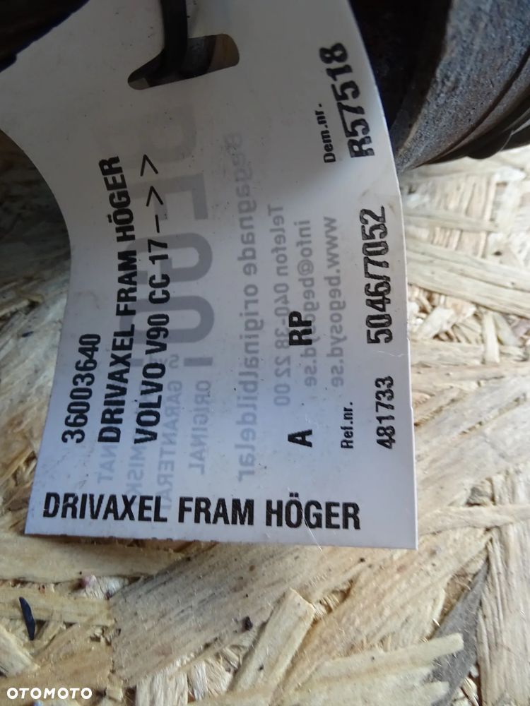 PÓŁOŚ PRAWA VOLVO XC90, XC60, V90CC 2017-2023 31437621 - 5
