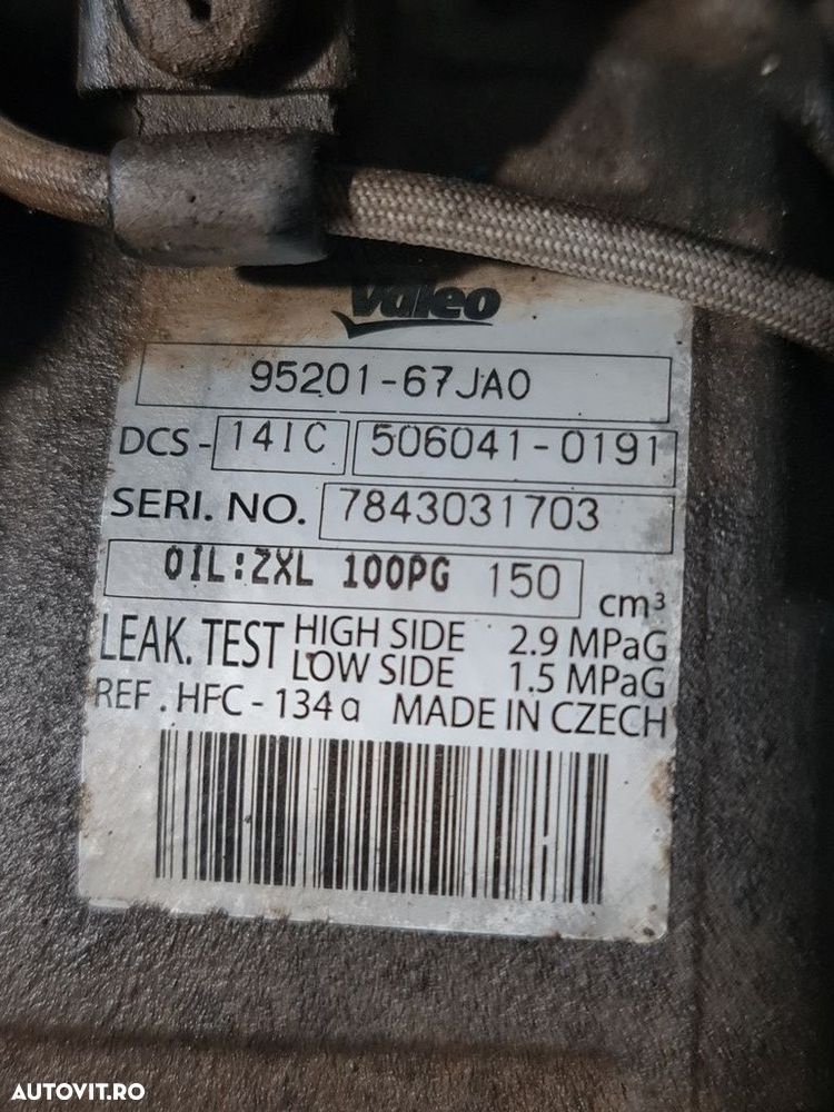 Compresor clima Suzuki Grand Vitara 1.9 DDIS 2006 - 2012 F9QB (1307) 95201 - 5