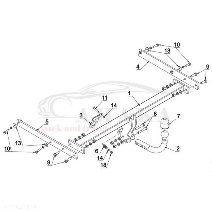 Hak Holowniczy Odkręcany Do Ford Focus Iii Hatchback 2011-2014 - 4