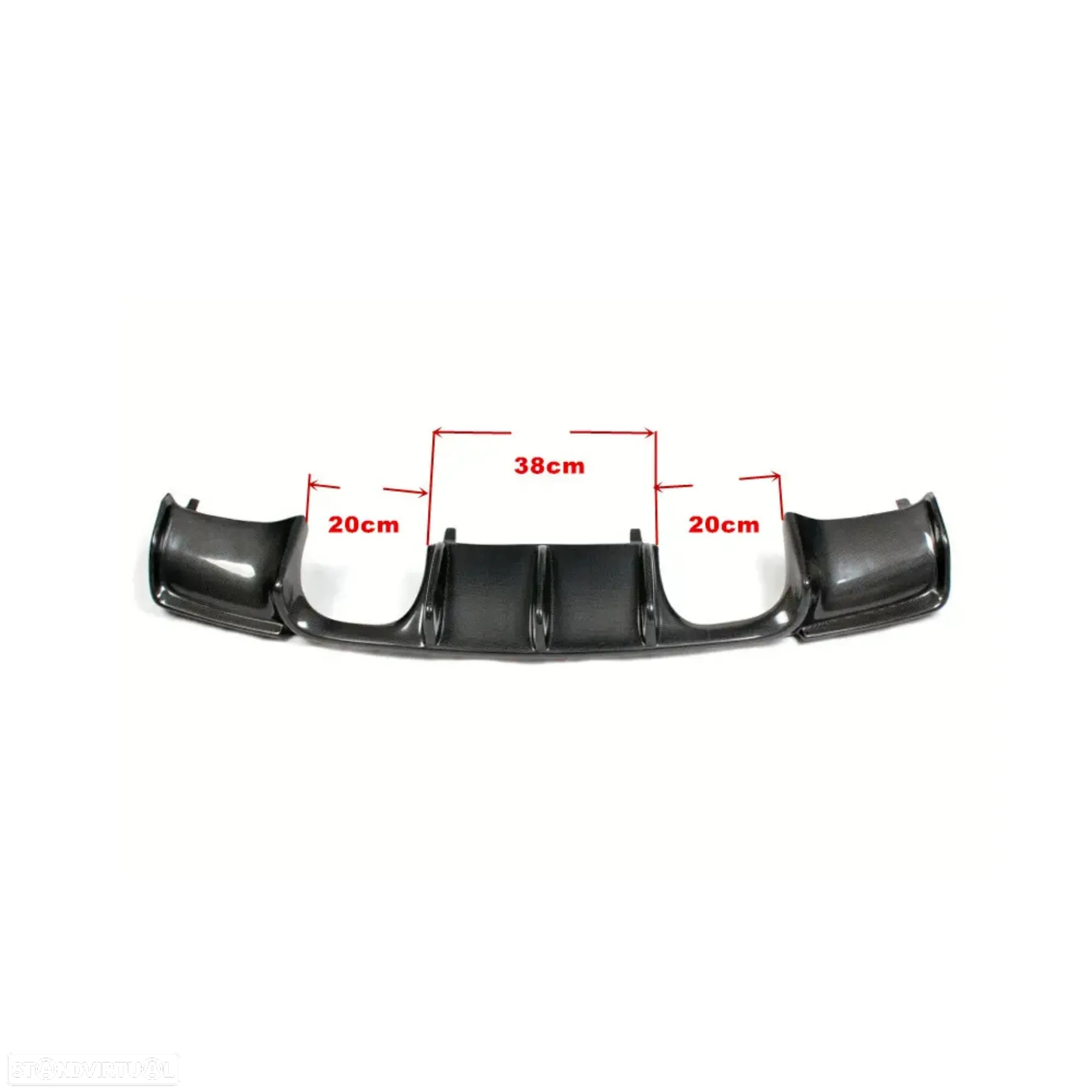 Difusor Bmw M3 E92 E93 (2006 a 2014) Carbono Real - 3