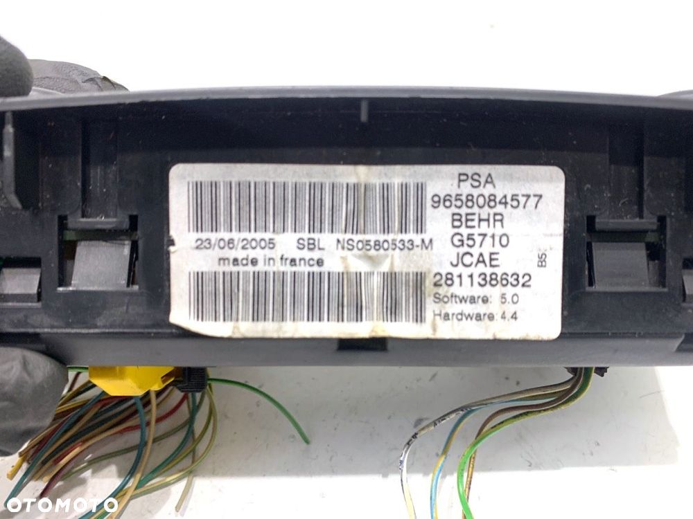 PANEL STEROWANIA NAWIEWU  CITROEN C4 I (LC_) 2004 - 2014 2.0 HDi 100 kW [136 KM] olej napędowy 2004 - 8