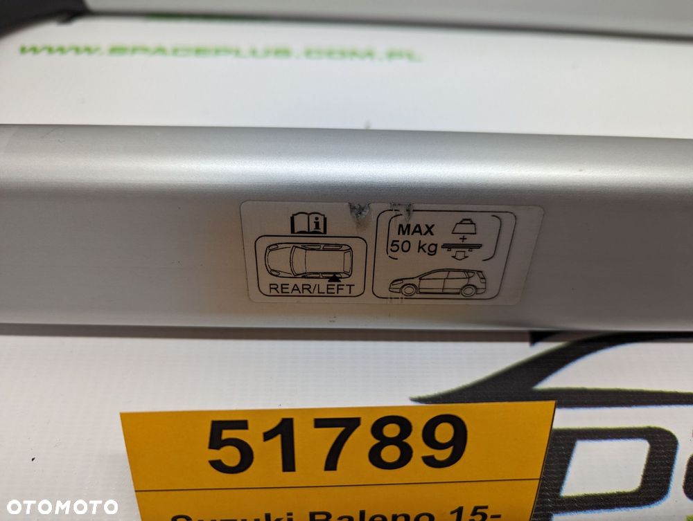 Bagażnik dachowy bazowy belki poprzeczki Oryginał Suzuki Baleno 15- - 6