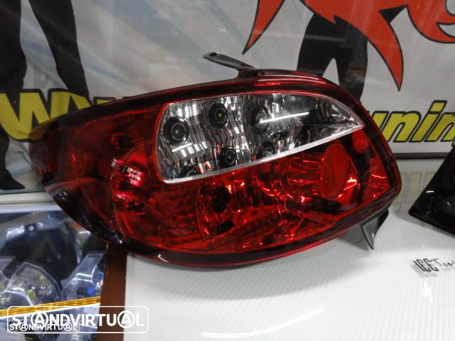 Farois / Farolins Peugeot 206 fundo vermelho cristal C/2 anos de garantia - 3