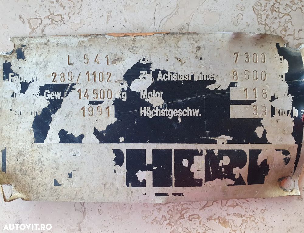 Pentru Piese, Incarcator Frontal  Liebherr L 541 , For Parts - 2