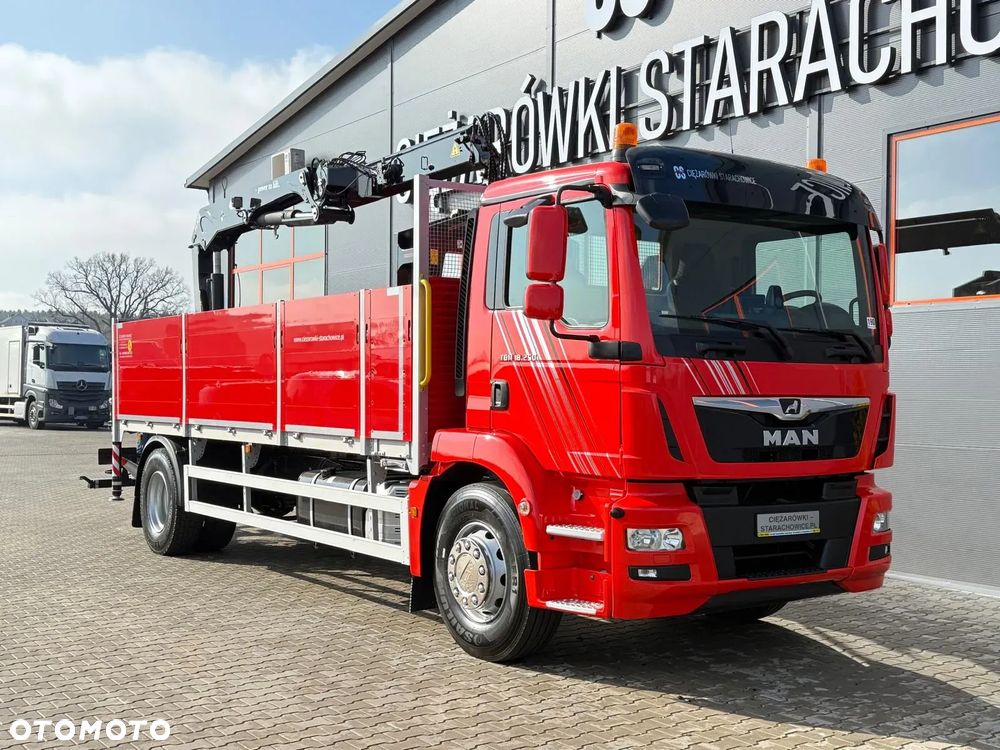MAN TGM 18.250 // E6 // org. 92000km !!! // 4x2 // manual // skrzynia + HDS HMF z pilotem // TGS TGX TGL budowlanka żuraw dzwig kran crane - 8