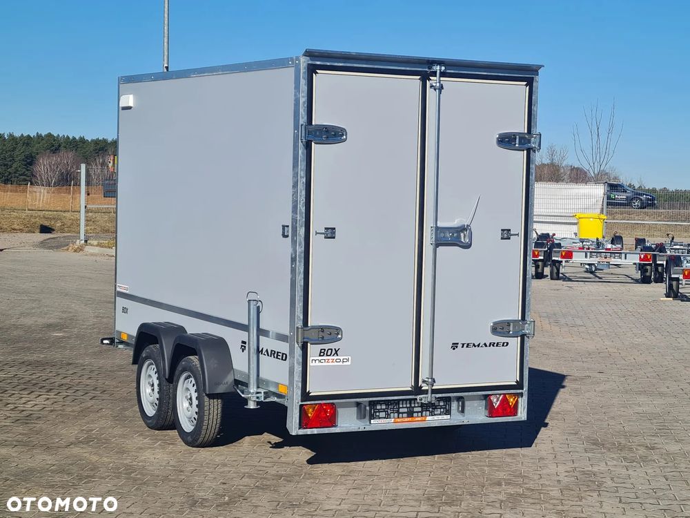 TEMARED Dostawa przyczepa kontener, furgon, box 300x150x180cm DMC 750kg, KATEGORIA B, podpory tylne - 12