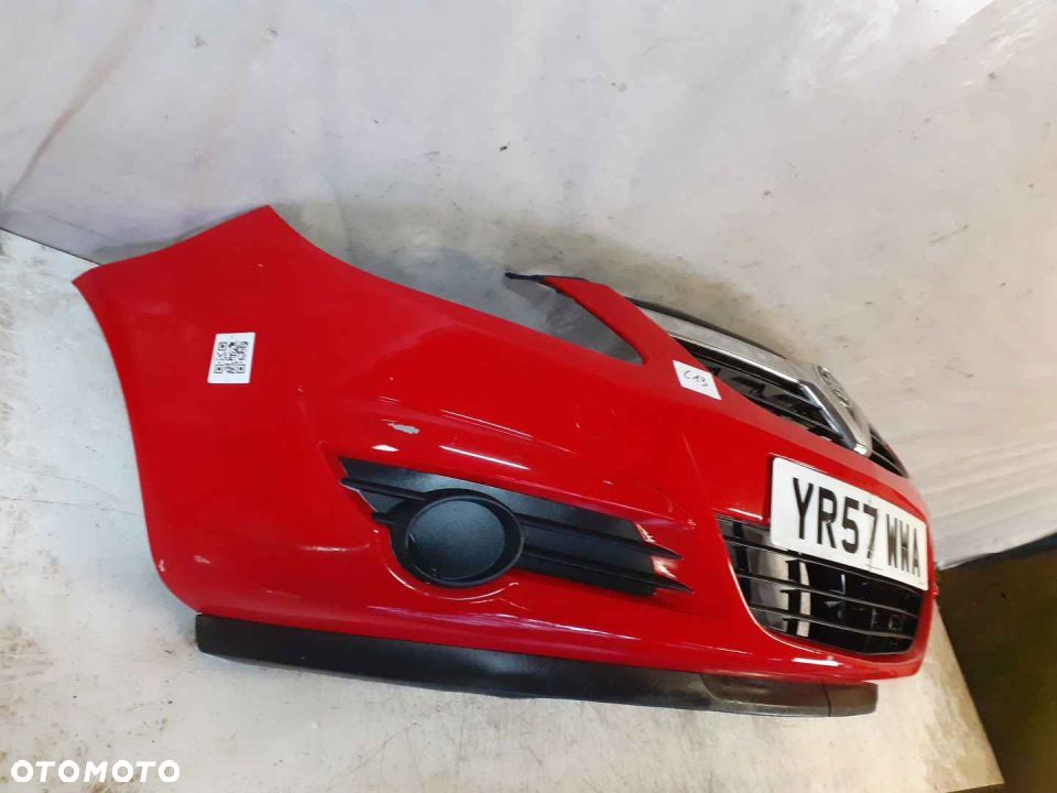 ^ ZDERZAK PRZÓD PRZEDNI DO OPEL CORSA D Z547 CZERWONY - 4