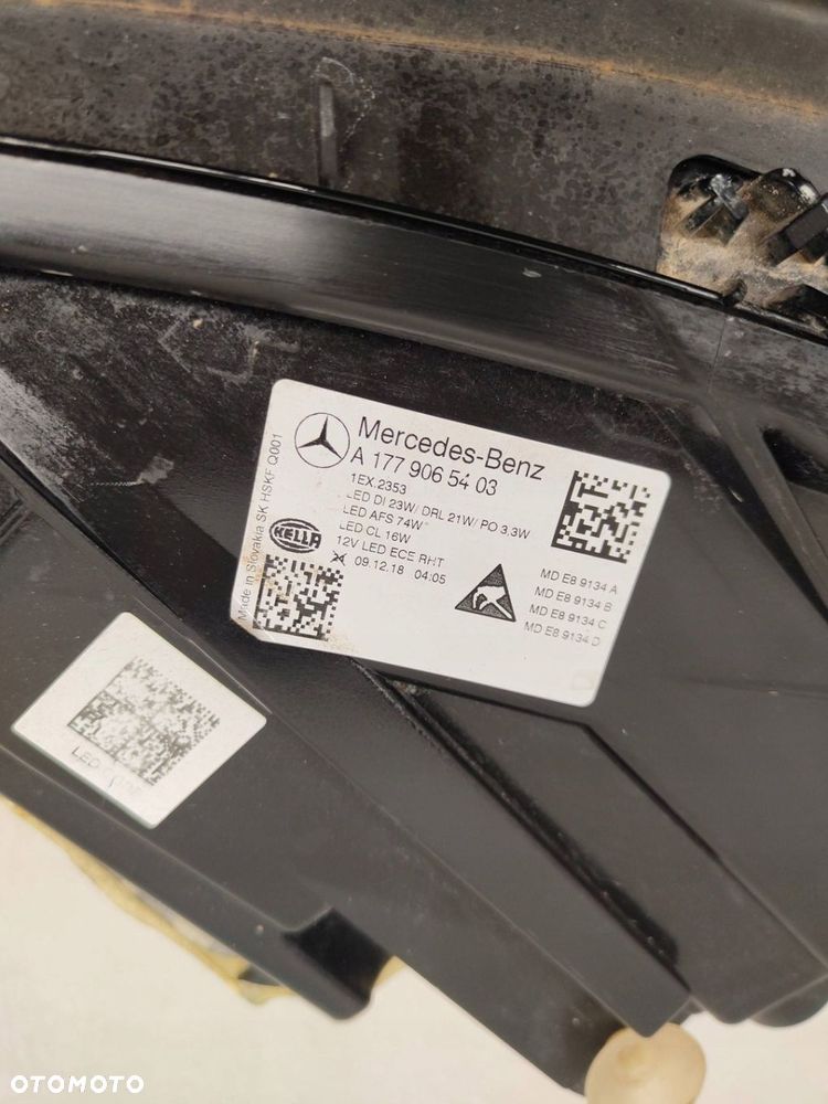 Mercedes-Benz A KLASA W177 MULTI 2 MODUŁY Przód strona prawa A1779065403 - 8