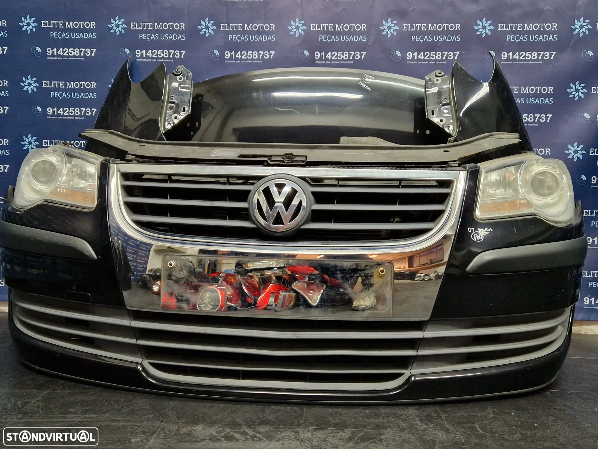 Frente completa usada VW TOURAN 2.0 TDI FACELIFT capot parachoques guardalamas oticas - 4