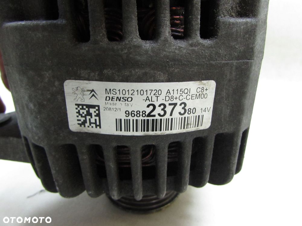 PEUGEOT 208 2008 CITROEN DS3 1.2 VTI ALTERNATOR 9688237380 MS1012101720 - 8