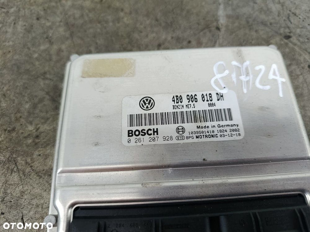 KOMPUTER, STEROWNIK VW PASSAT B5 FL 4B0906018DH 0261207928  BOSCH 1.8 T 20V - 4