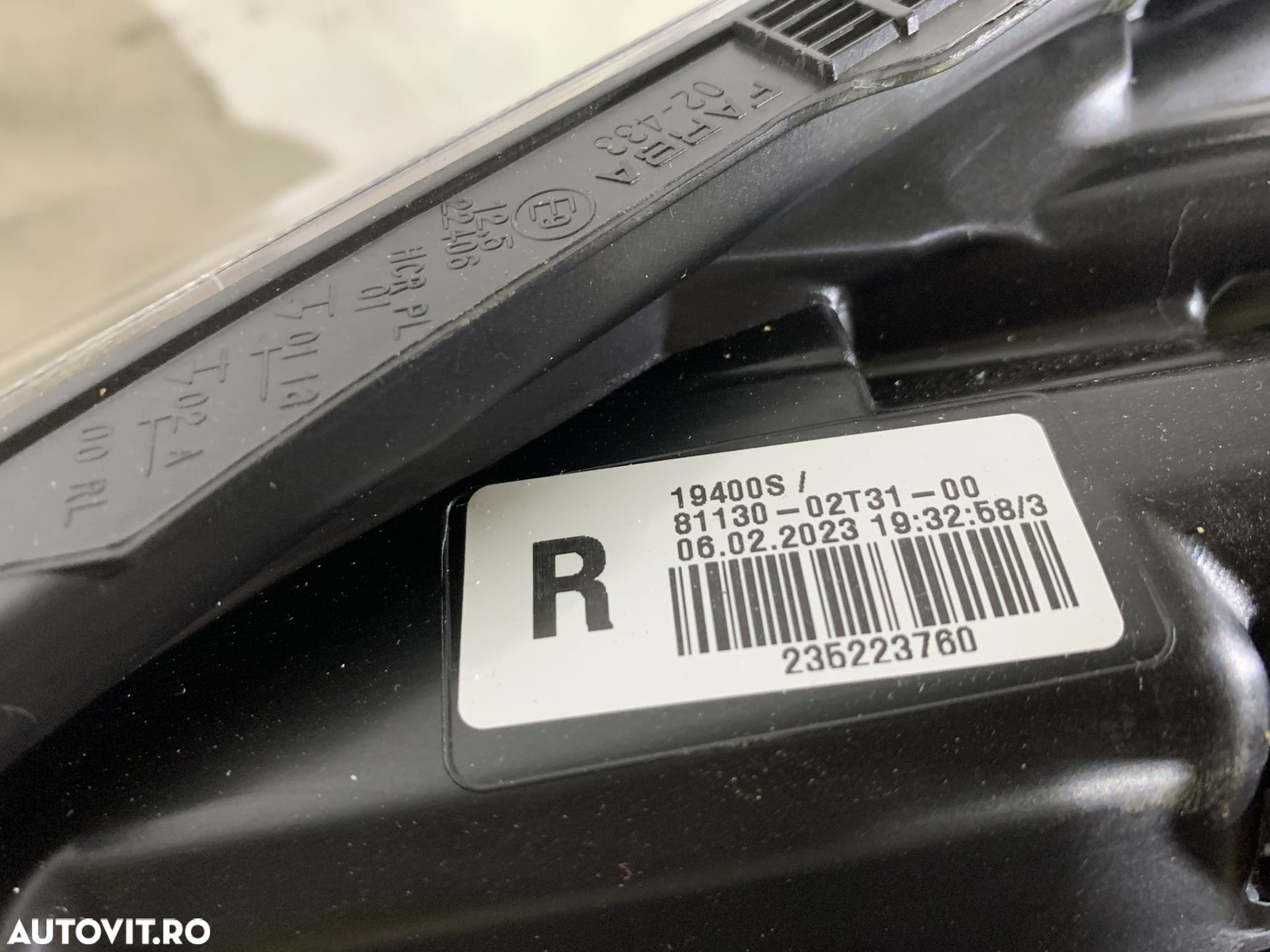Far dreapta Toyota Corolla, 2019, 2020, 2021, 2022, 2023, cod origine OE 8130-02T31. - 9