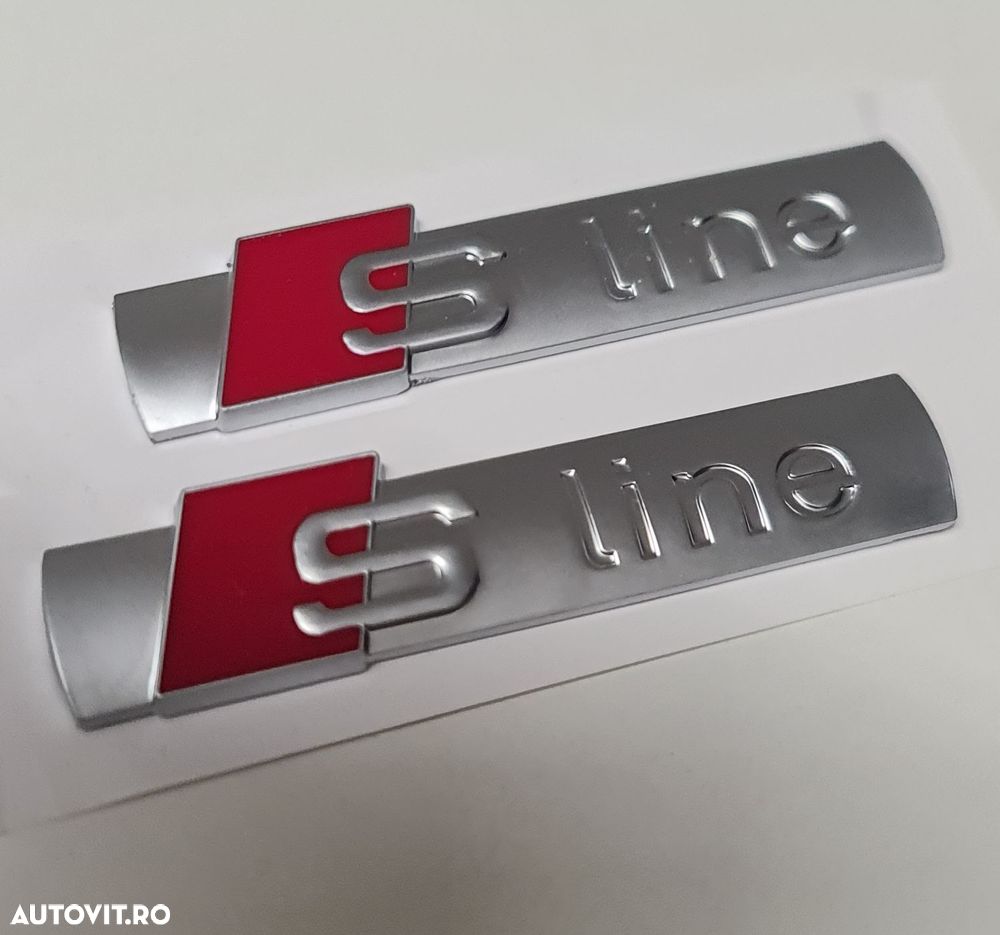 Set-2-Embleme-Sline-Aripi-Argintiu-Satinat-Audi-A4-A5-A6-A7-Q5-Q7-Q8 - 6