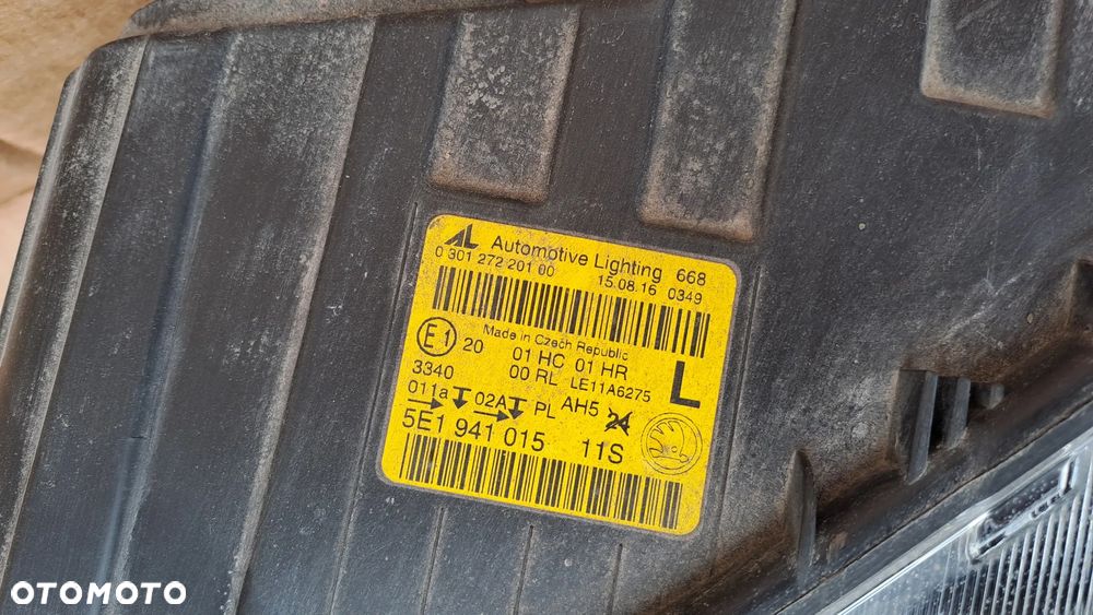 SKODA OCTAVIA III LEWA LAMPA LEWY PRZÓD EUROPA 5E1941015 CAŁA - 5