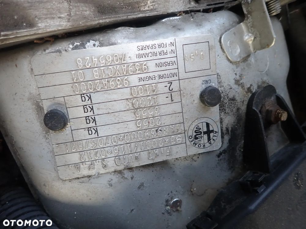 CZĘSCI - Alfa romeo 159 1,9JTD JTDM 150KM 939A2000 SEDAN 6B 2006r. INDEX - 8621 - 6