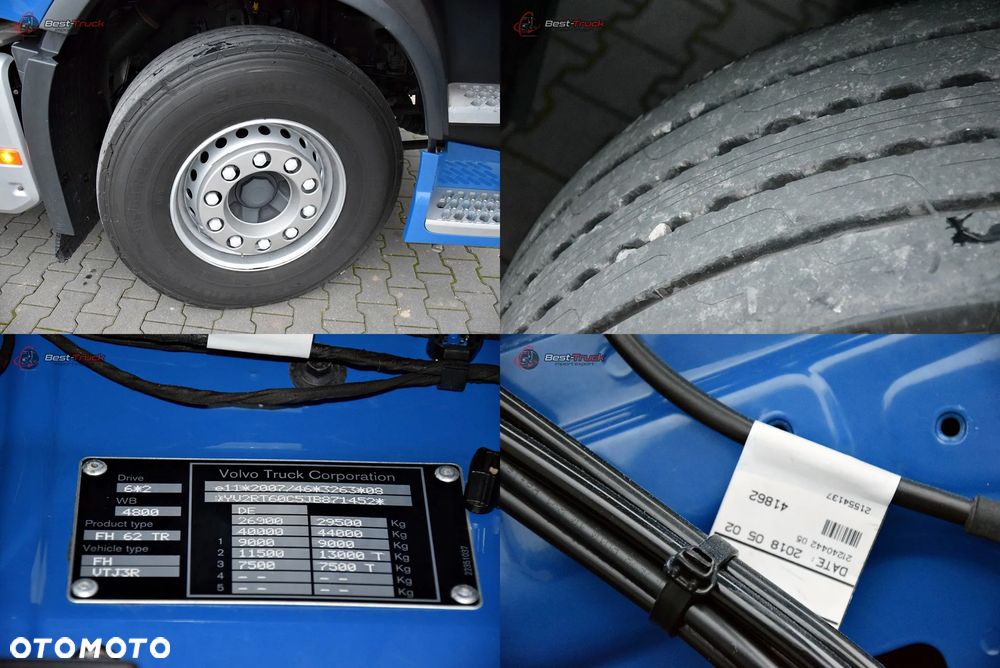 Volvo FH 540 / 6X2 / CAŁY NA PODUSZKACH /  OŚ SKRĘTNA PODNOSZONA  / HDS HIAB K177 PRO / ROTATOR / SKRZYNIA 6,7 M  / - 38