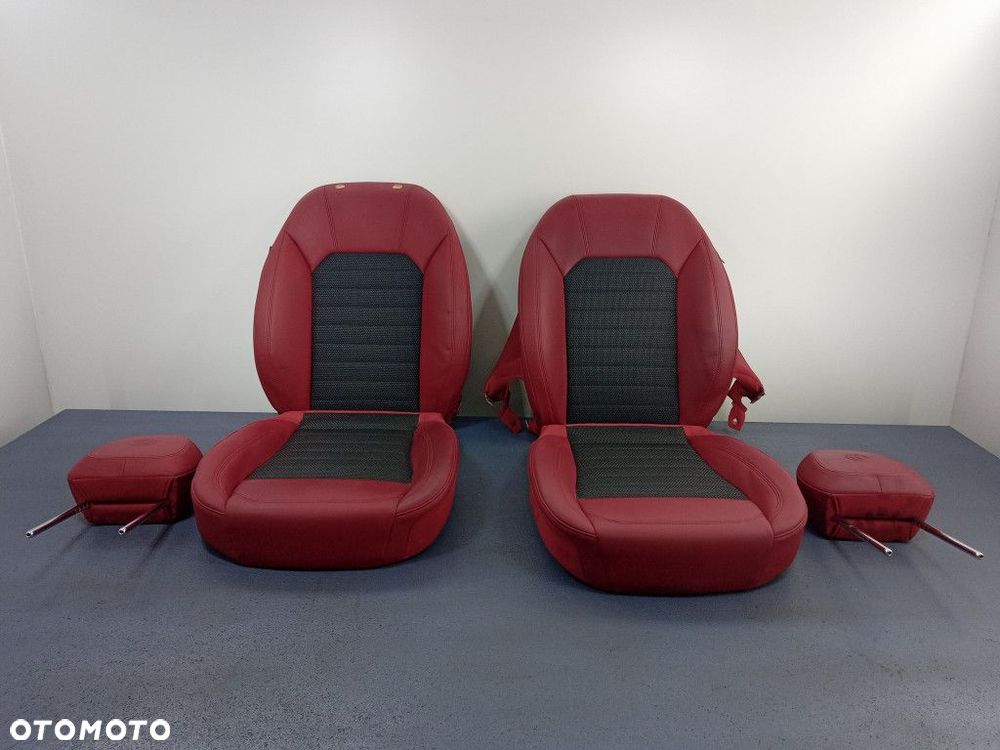 ALFA ROMEO STELVIO TAPICERKI OBICIA FOTELI PRZÓD PÓŁSKÓRA - 1