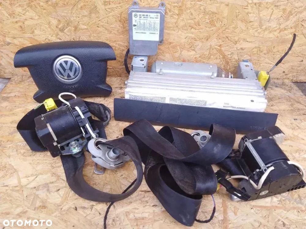 airbag poduszka kierowcy pasażera sensor pasy komplet vw transporter t5 - 1
