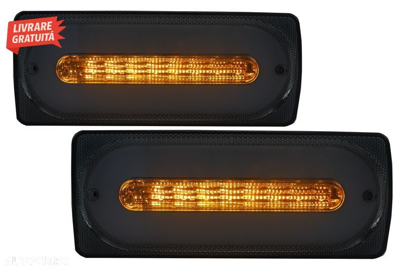 Stopuri Full LED Mercedes G-Class W463 (1989-2015) Semnal Dinamic Secvential- livrare gratuita - 7