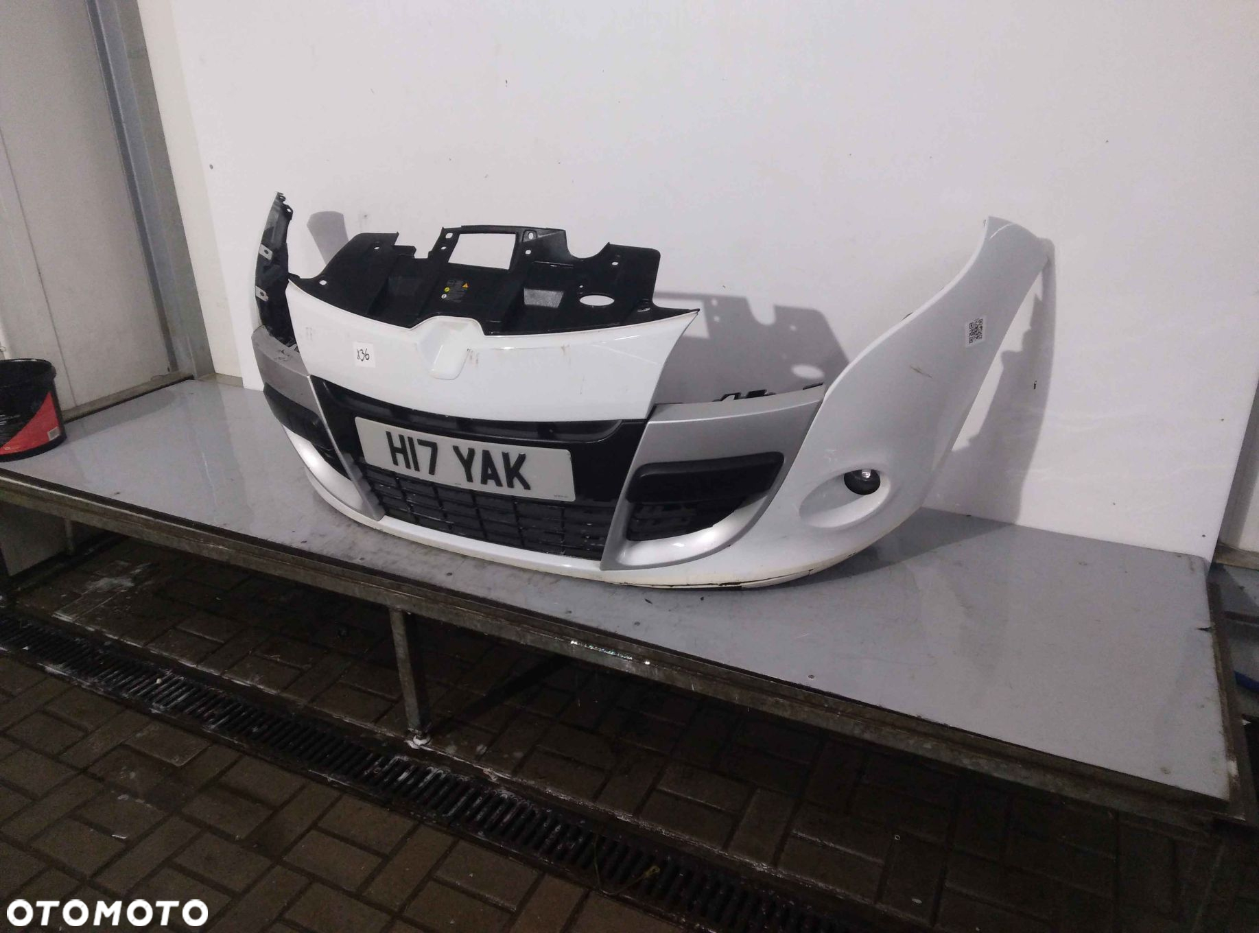 + ZDERZAK PRZÓD PRZEDNI RENAULT MEGANE 3 III COUPE OV369 BIAŁY 3D 3 DRZWI HB CABRIO HALOGENY - 2