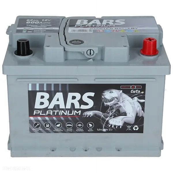 Akumulator Bars Platinum 12V 62Ah 600A EN P L2B - 15 kg - 2