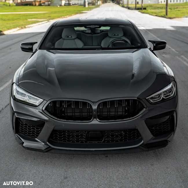 Grile Grila Nari Duble M BMW Seria 8 G14 G15 G16 2018-22, Negru Lucios - 5