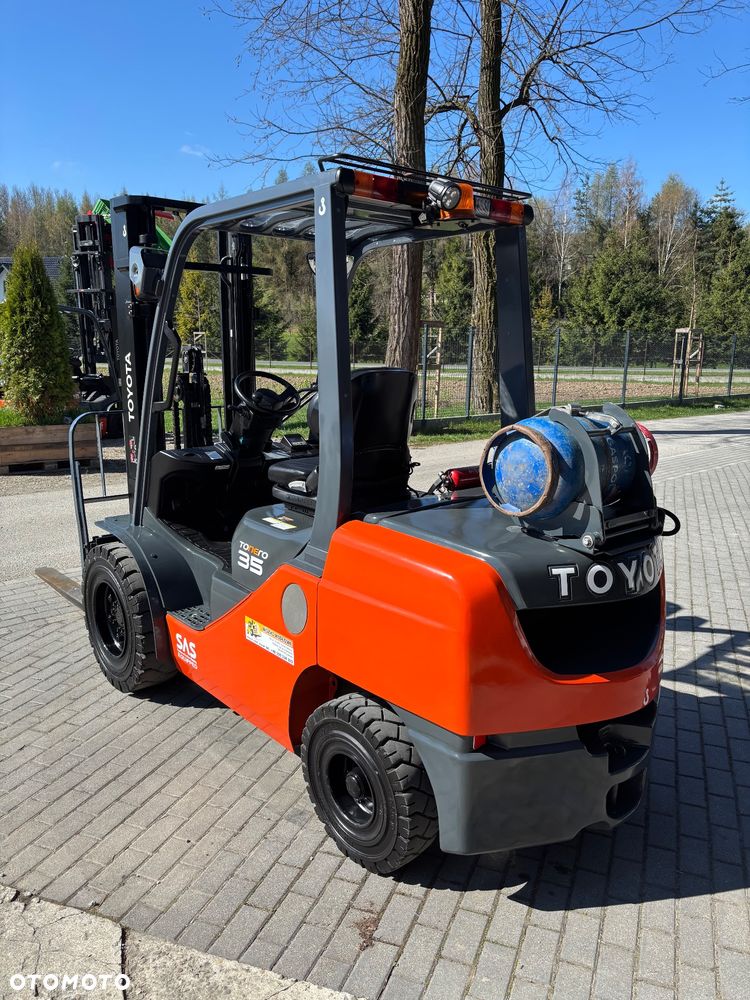 Toyota 8FGJF35 GWARANCJA LPG wolny skok waga DOSTAWA 64 800NETTO - 5