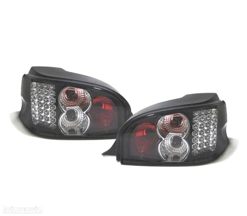 FAROLINS TRASEIROS LED CITROEN SAXO 96-04 PRETO - 1