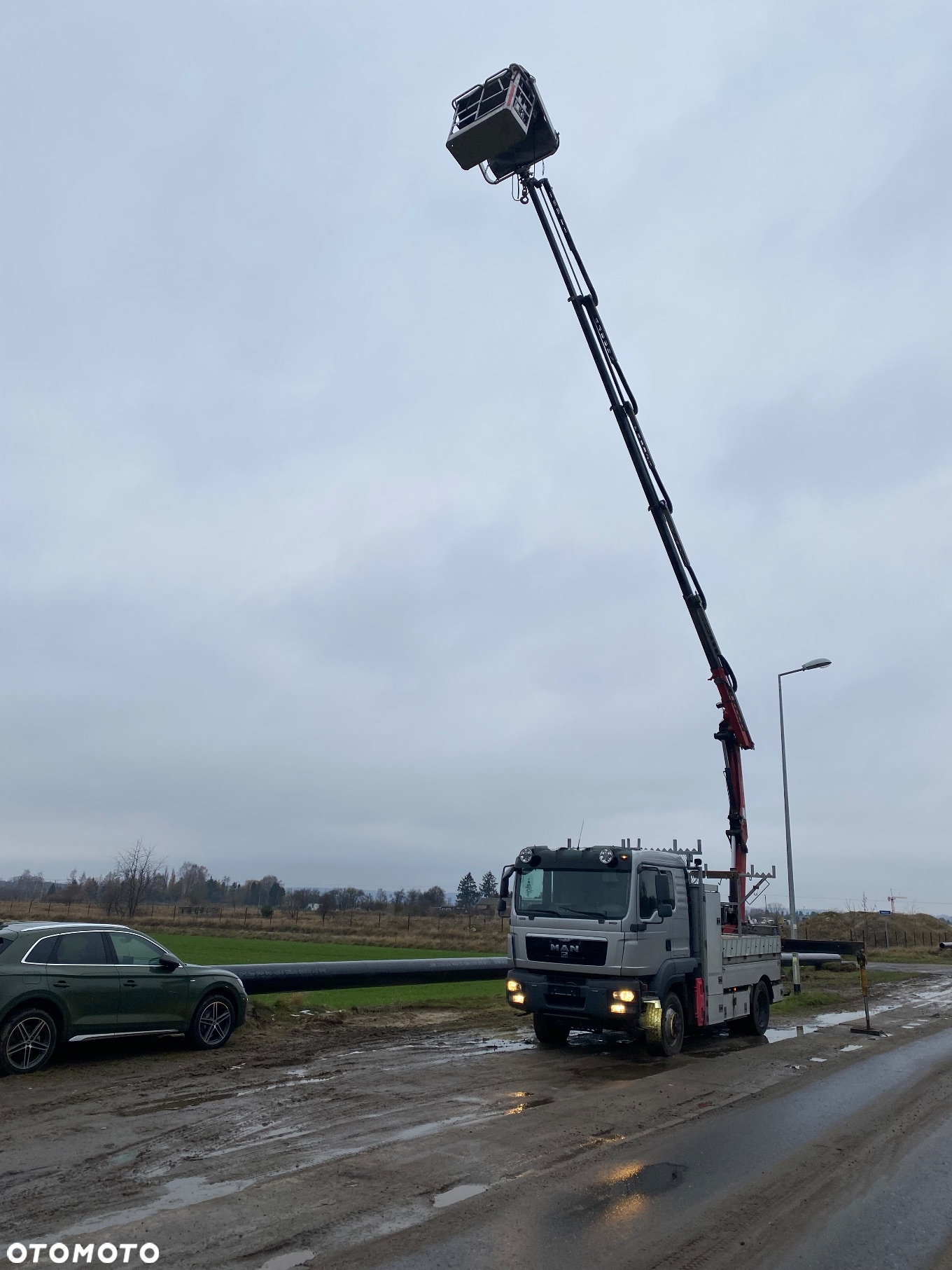 MAN TGM 15.290 4x4 Euro5 Energetyka HMF 1020 wciągarka podest osobowy - 7