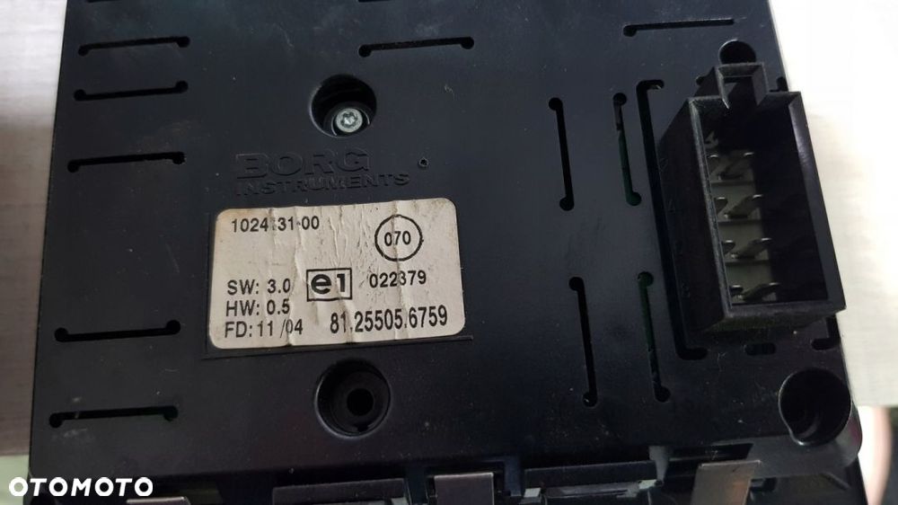 PANEL STEROWANIA KOMPUTEREM MAN TGA 81255056759 - 2