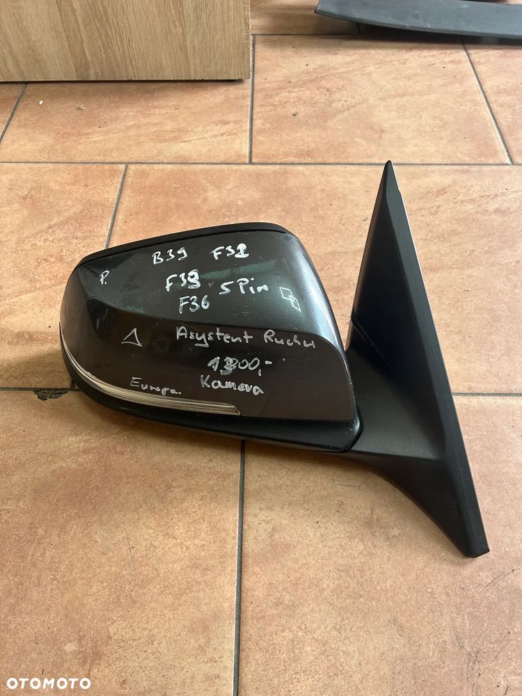 LUSTERKO BMW F32 F33 F36 PRAWE EUROPA B39 ASYSTENT MARTWEGO POLA KAMERA 5PIN - 2