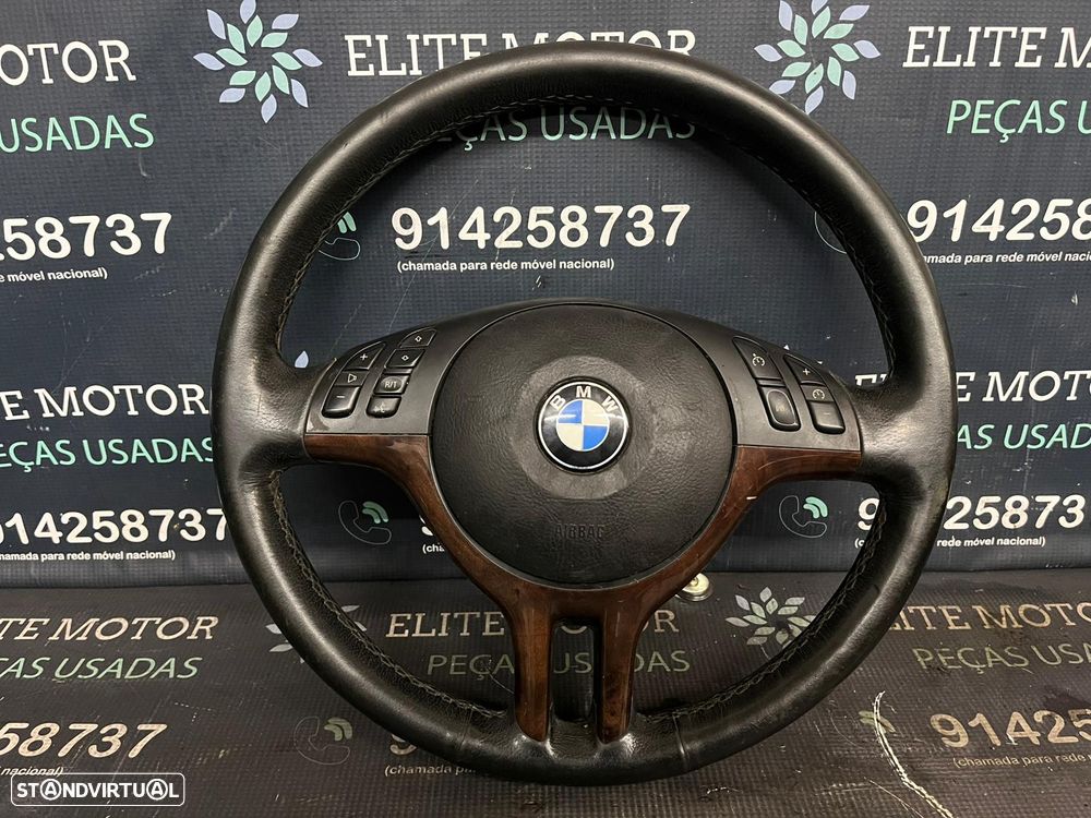 Volante usado pele com airbag BMW SERIE 3 E46 SPORT E39 X5 - 3