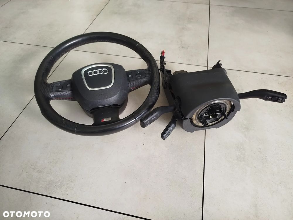 Audi A4 B7 kierownica wielofunkcyjna manetka tempomat - 12