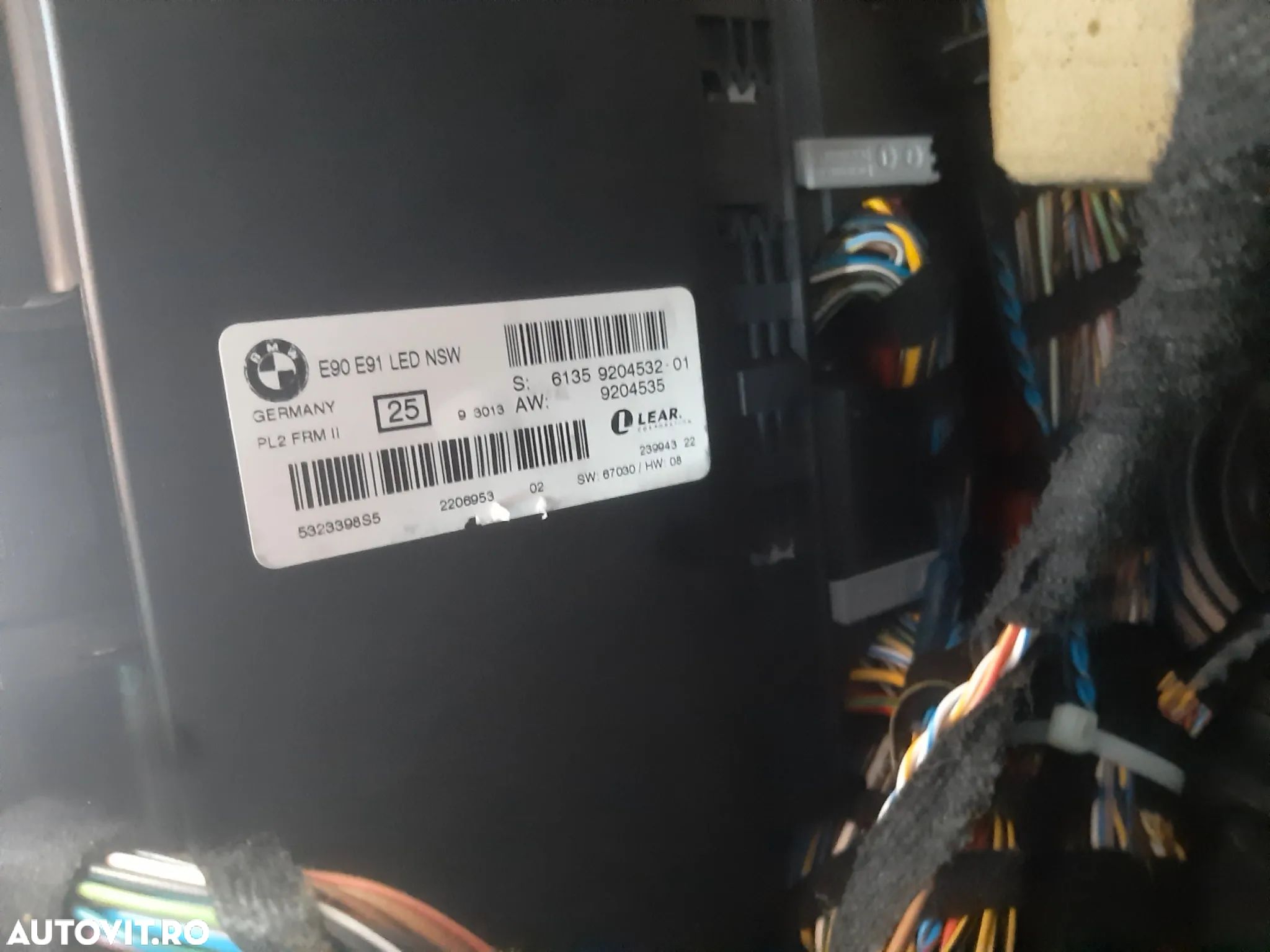 CALCULATOR MODUL LUMINI FRM 2  BMW E90 / E87  cod 9204532-01 - 1