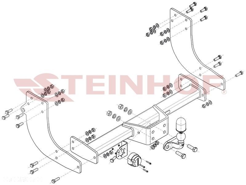 Hak holowniczy + MODUŁ 7PIN do Iveco Daily 35C Skrzynia od 2014 - 2