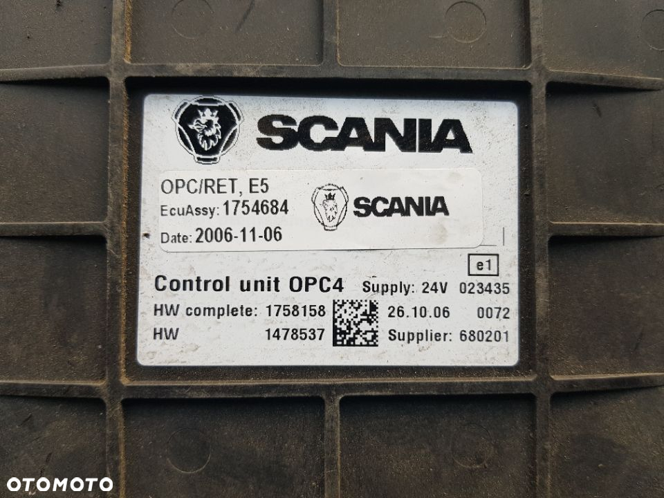 STEROWNIK SKRZYNI RETARDERA SCANIA 1754684 OPC RET - 2