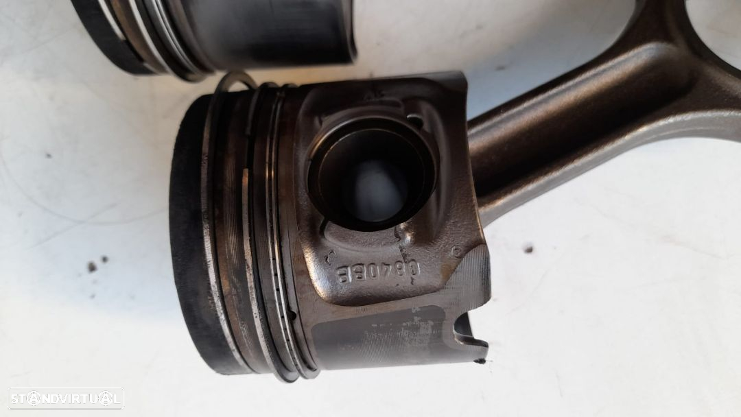 PISTÃO PISTÕES PISTONS BIELA BIELAS MOTOR N47D20A 0840BB BMW SERIE 3 E92 320D 177CV N47D20A; - 6
