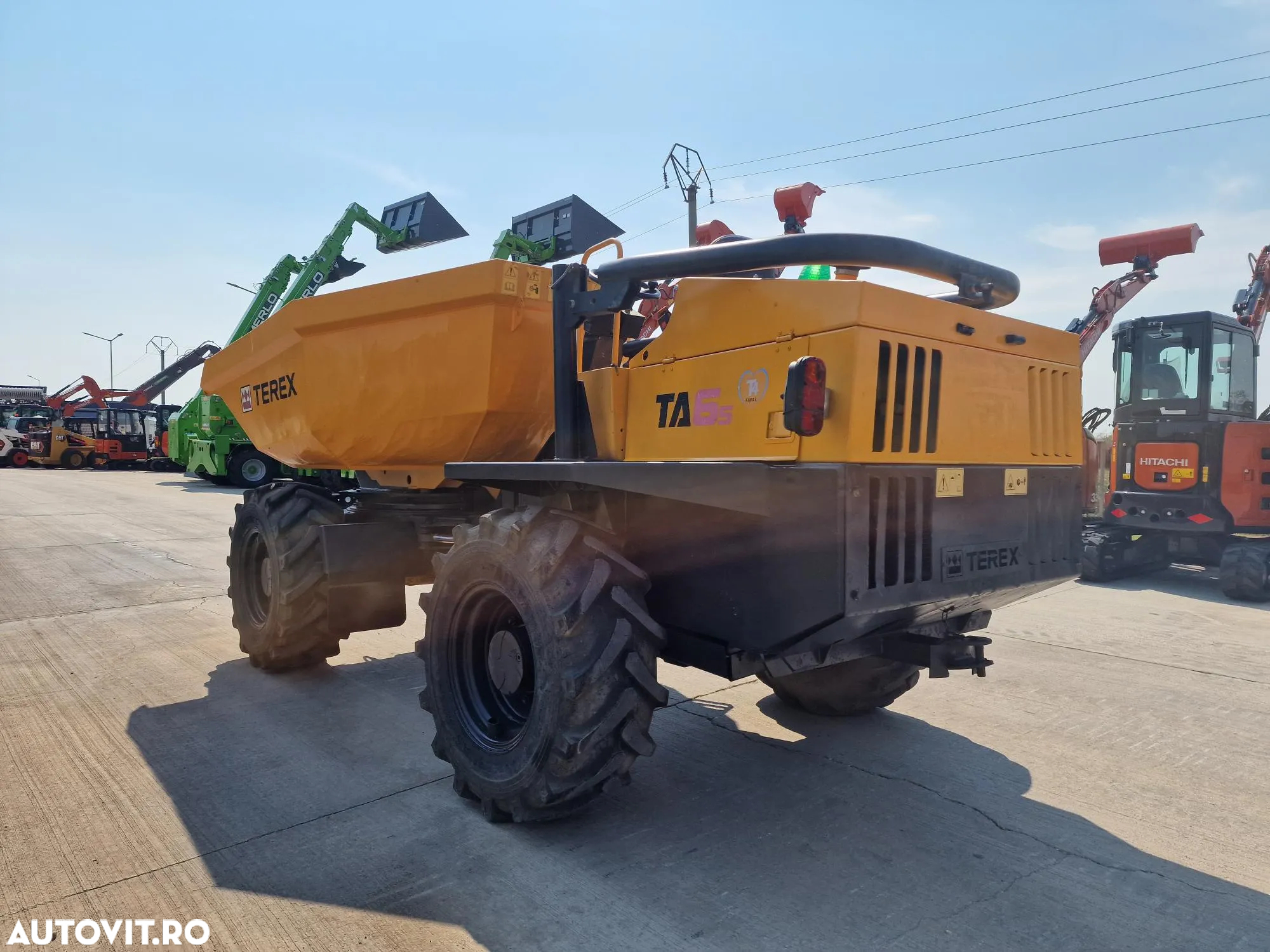 Alta DUMPER 6t TEREX, 4mc, 6t, basc LATERALA,  2.068h, 16900 EUR+tva, motor JCB 75CP, transmisie 4x4, produs in Anglia, Anvelope 90% bune, posiblitate leasing, CONDITIE FOARTE BUNA-PROMOTIE 16.900 EUR+Tva - 2