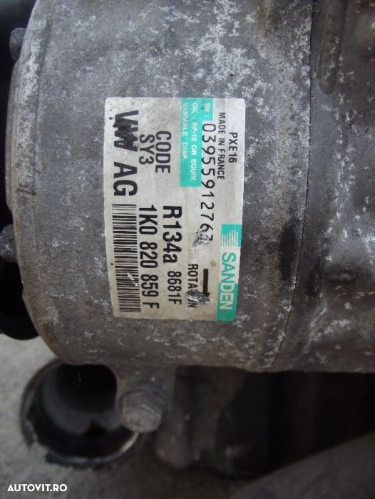 Compresor clima VW 2.0 tfsi Audi a3 a4 TT Eos Golf 5 GTI Octavia Leon - 1